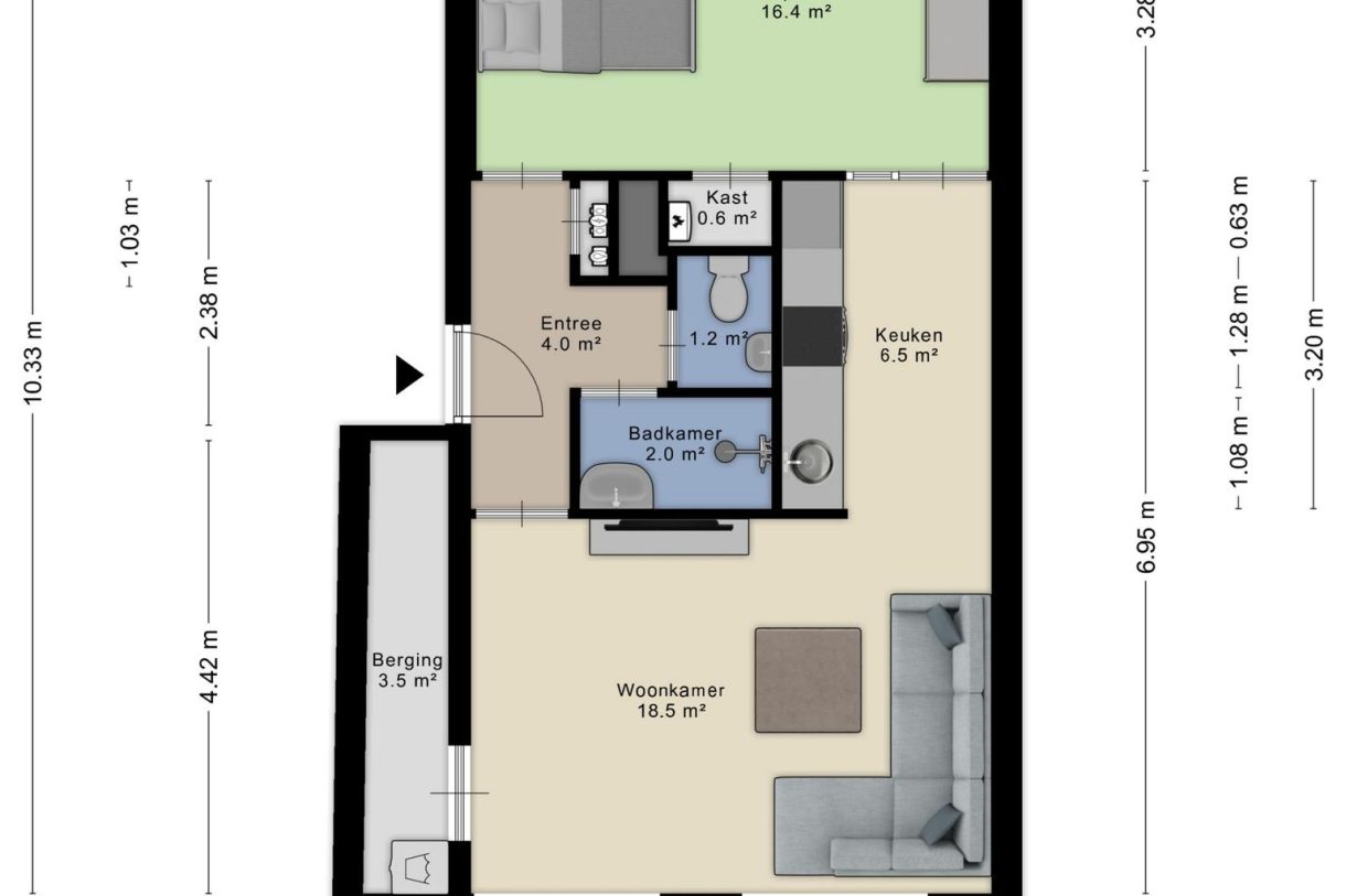 Te koop: Foto Appartement aan de M.L. Kingstraat 36 in Groningen